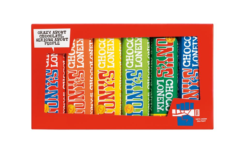Tonys Chocolonely Rainbow Tasting Pack 288g