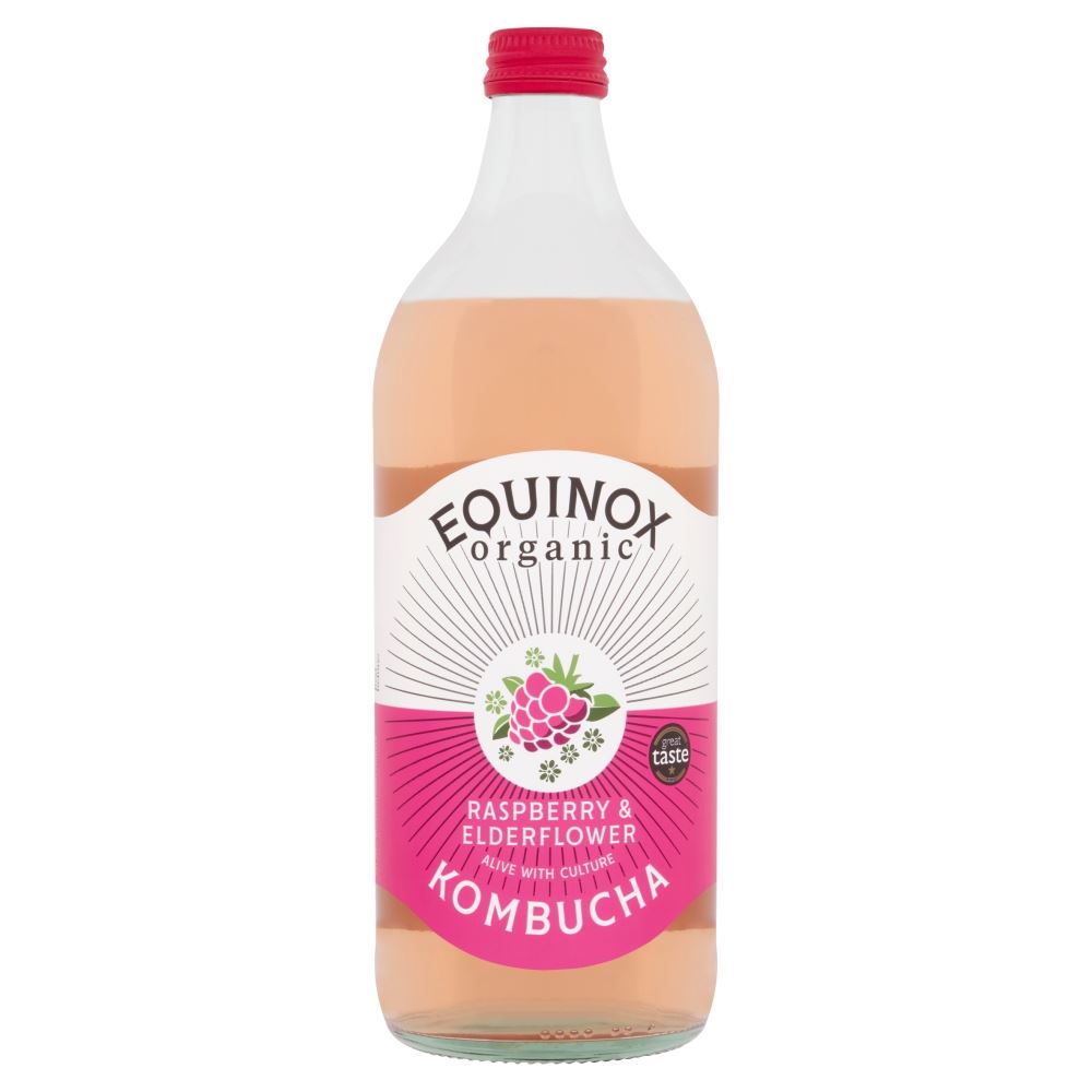 Equinox Kombucha Equinox Organic Raspberry & Elderflower Kombucha 750ml