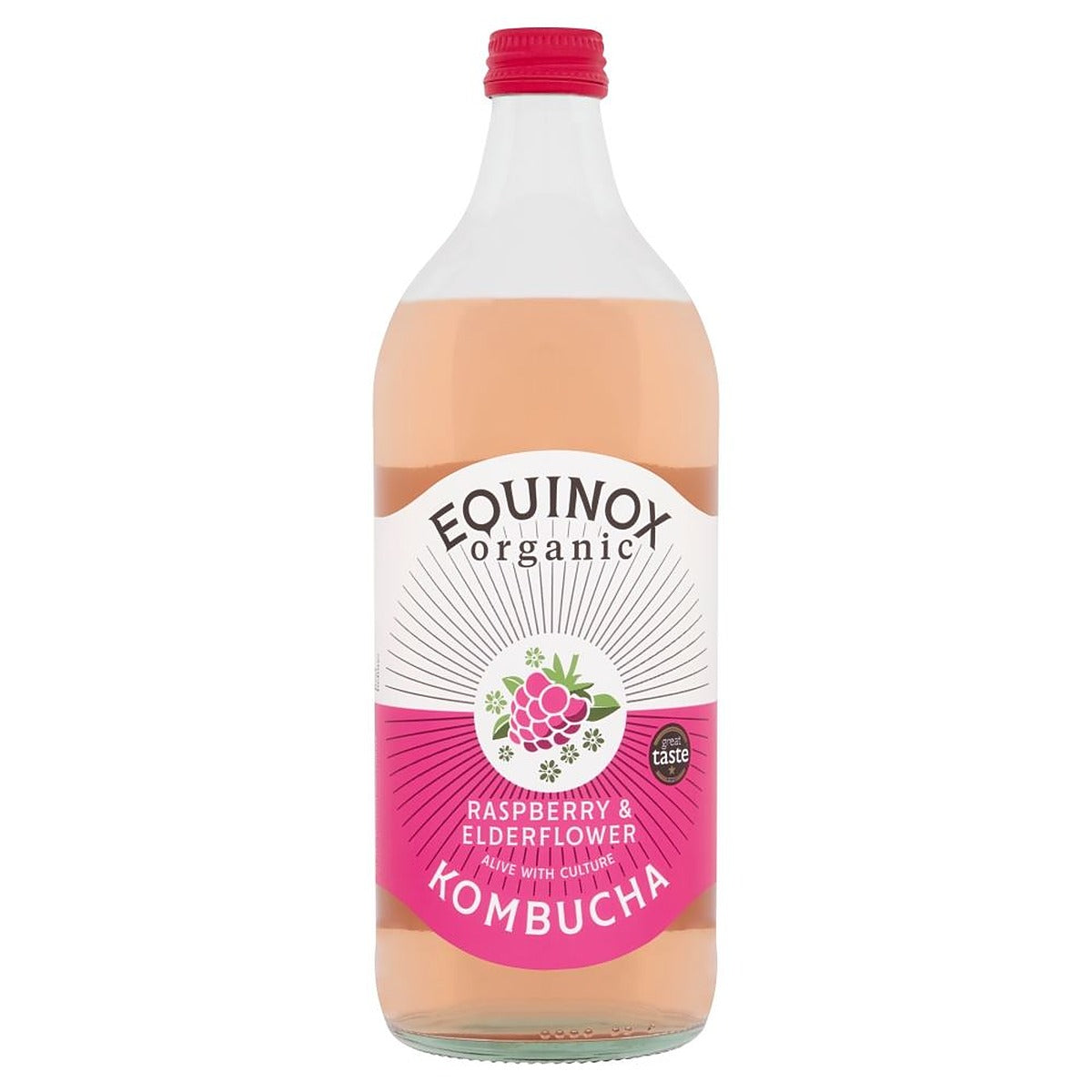 Equinox Kombucha Equinox Organic Raspberry & Elderflower Kombucha 750ml