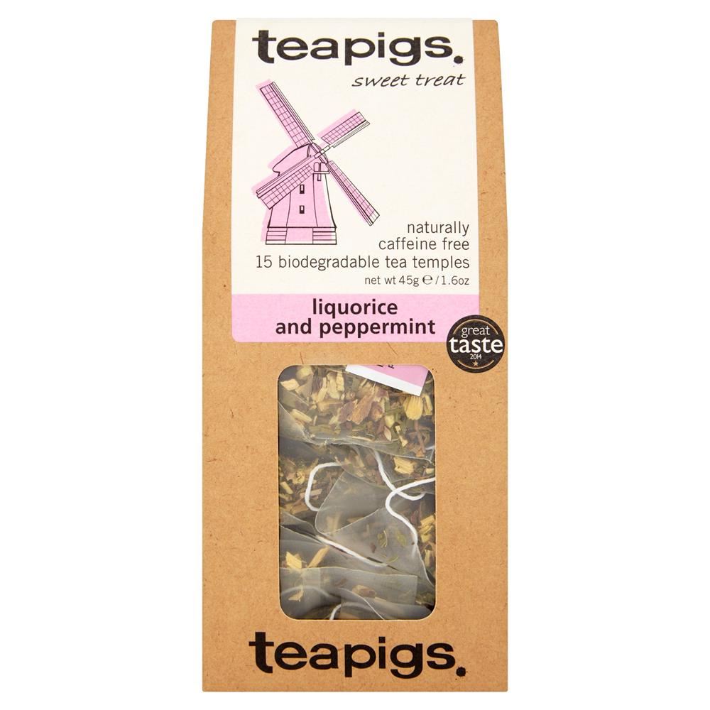 Teapigs liquorice & mint 15 tea temples