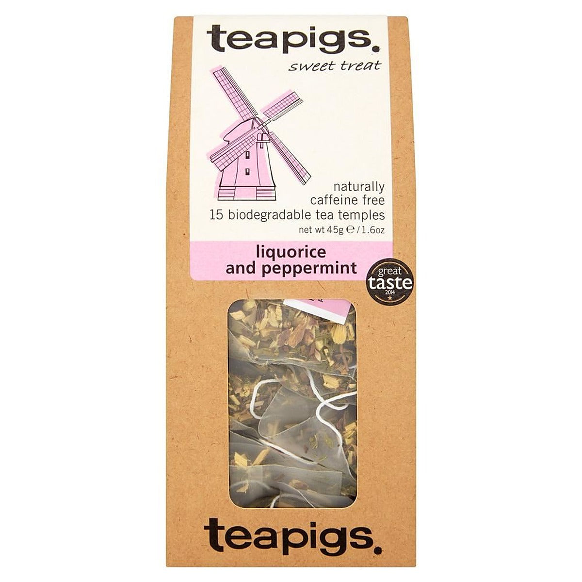 Teapigs liquorice & mint 15 tea temples