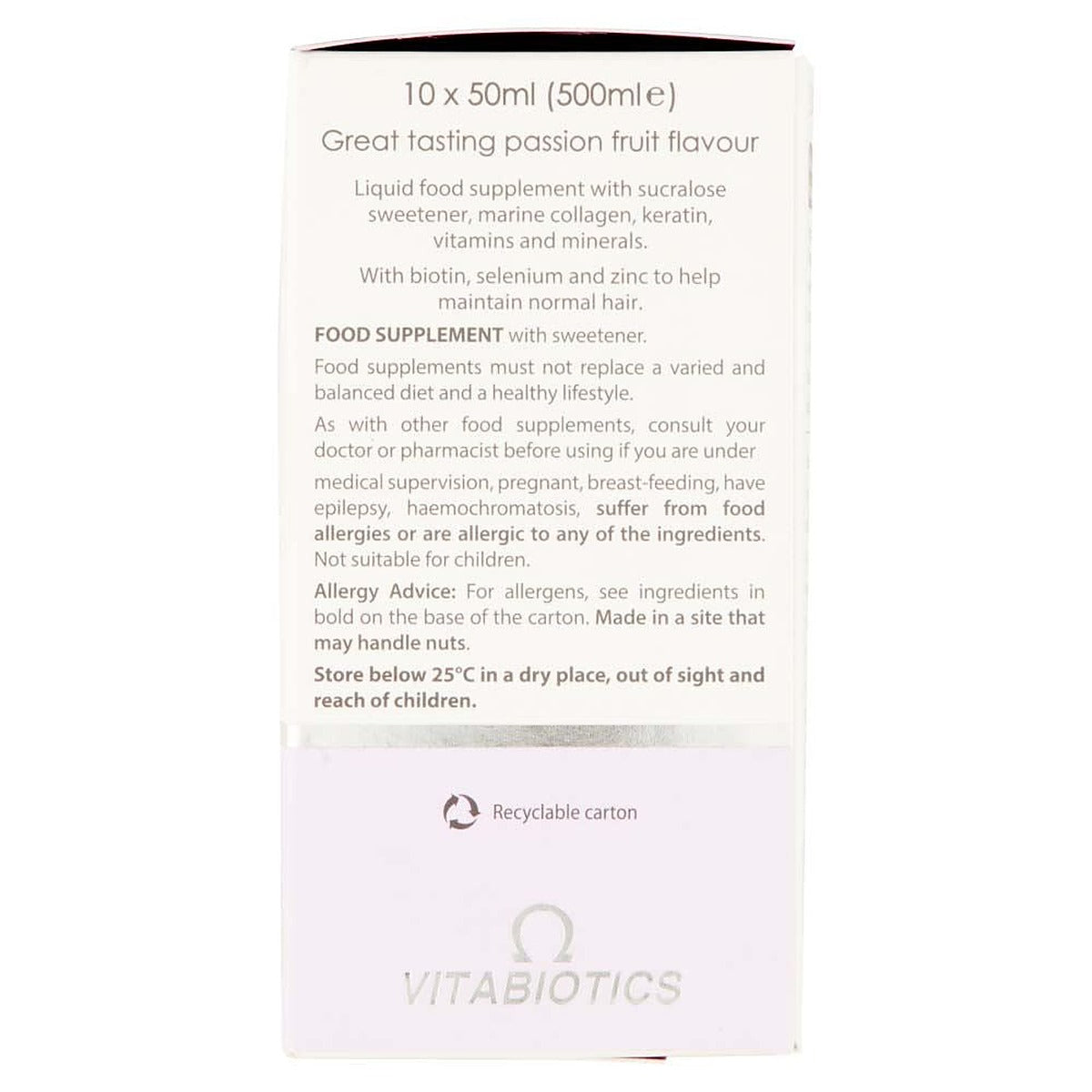 Vitabiotics Perfectil Platinum Collagen 7000mg Hair - 10 x 50ml - image 4