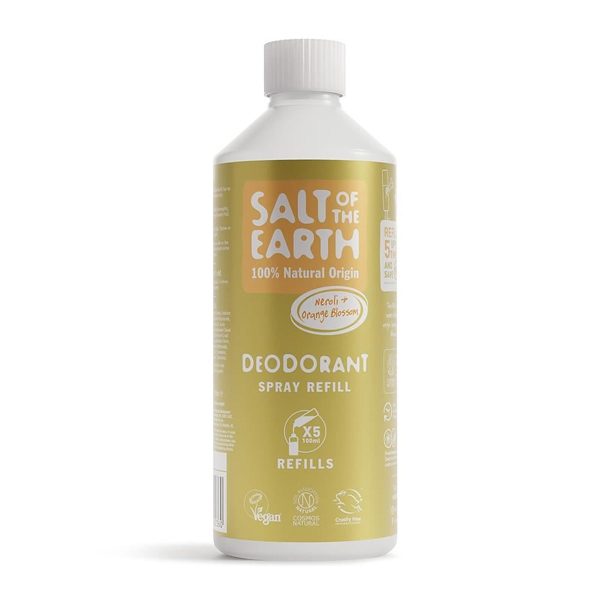 Salt Of the Earth Neroli & Orange Blossom Natural Deo Spray Refill 500ml