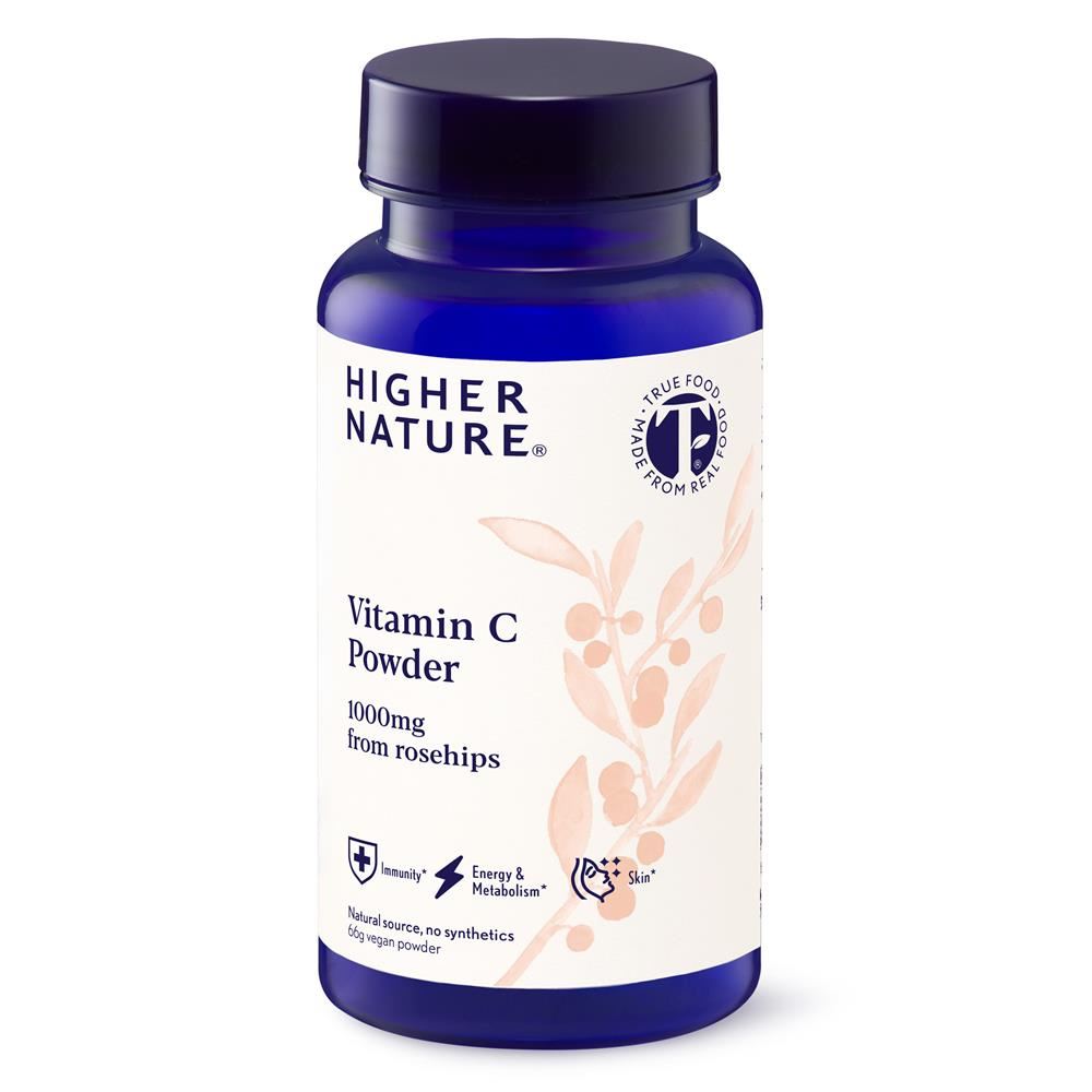 Higher Nature Vitamin C - 1000mg from rosehips 66g
