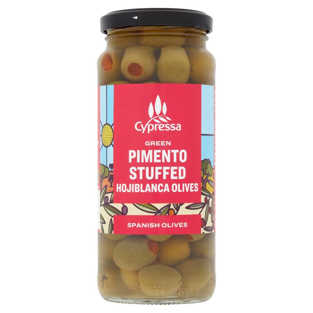 Cypressa Pimento Stuffed Green Olives 340g