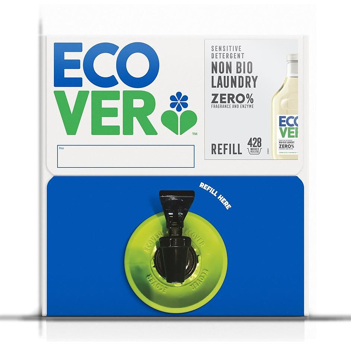 Ecover Zero REFILL Laundry Liquid Conc 428 Washes 15L – Health Plus Living