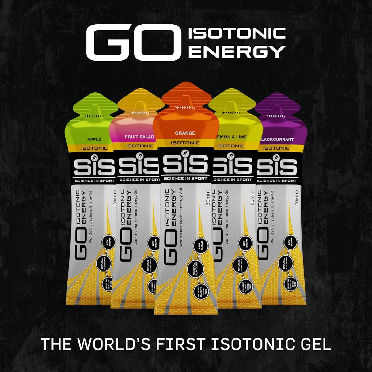 Science in Sport (SIS) GO Isotonic Gel Variety Pack - Pack of 20 x 60ml gels