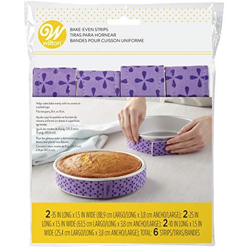 Wilton Bake-Even Strips Tin Wraps - 6 Pieces