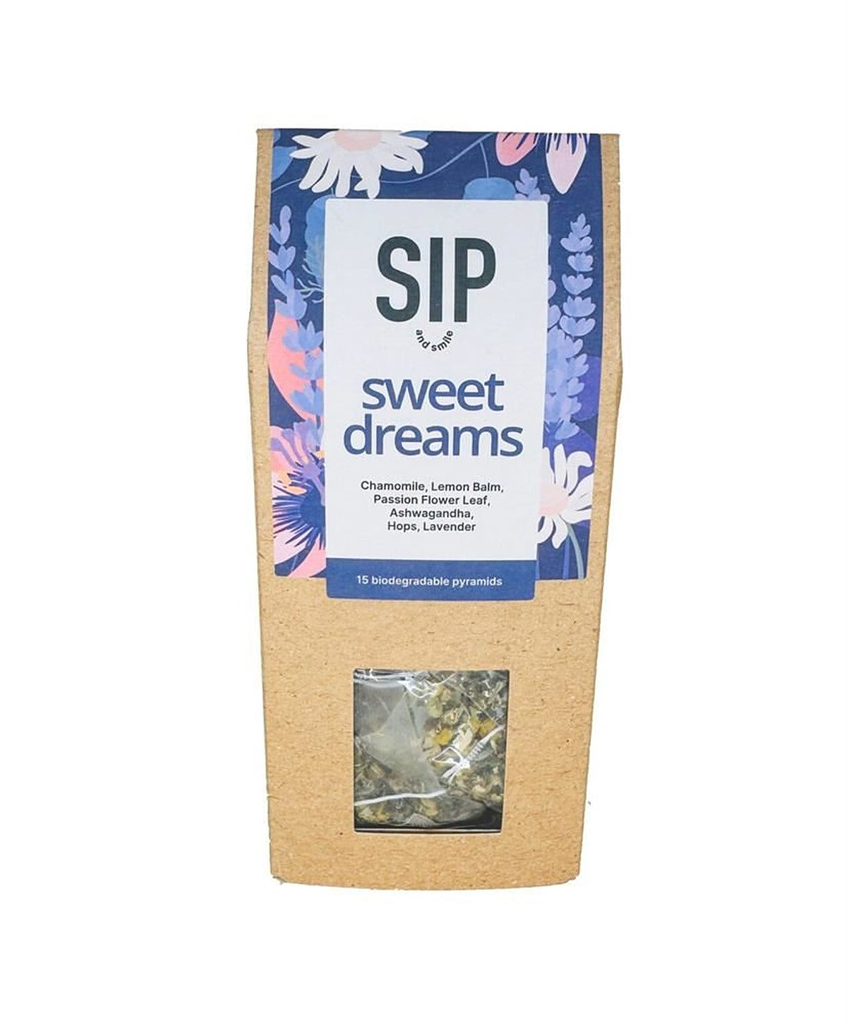 Sip and Smile Sweet Dreams 15 Pyramid Tea Bags