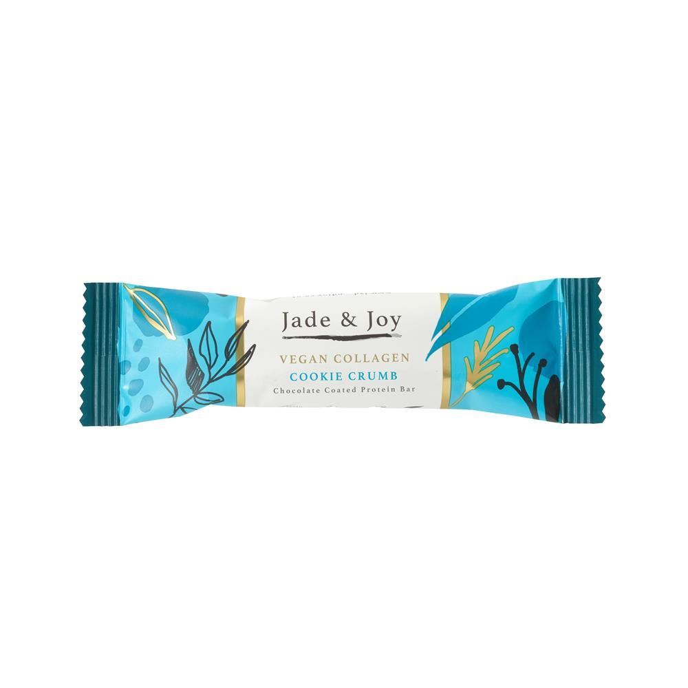 Jade and Joy Vegan Collagen Cookie Crumb Protein Bar 50g - 12 Pack