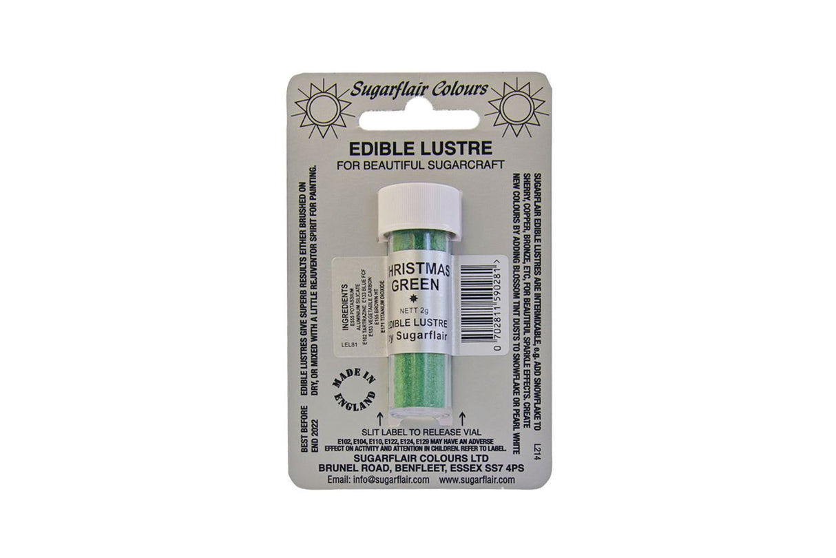 Sugarflair Edible Lustre - 2g All Shades