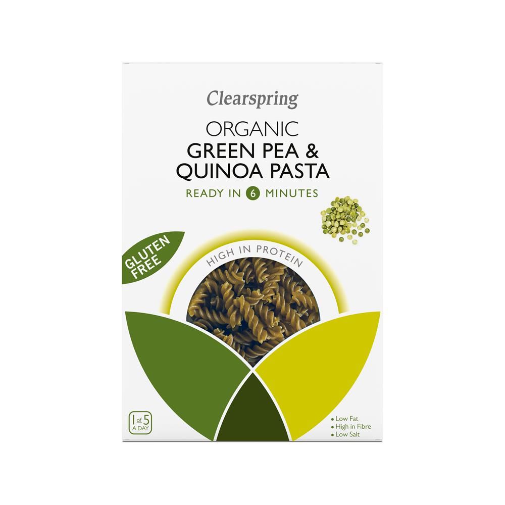 Clearspring Org GF Green Pea & Quinoa Pasta 250g