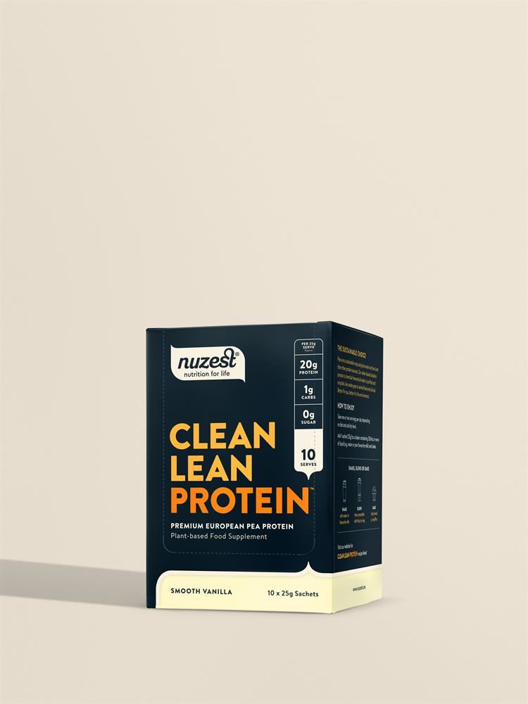 Nuzest Clean Lean Protein 10x25g Sachets Box Smooth Vanilla