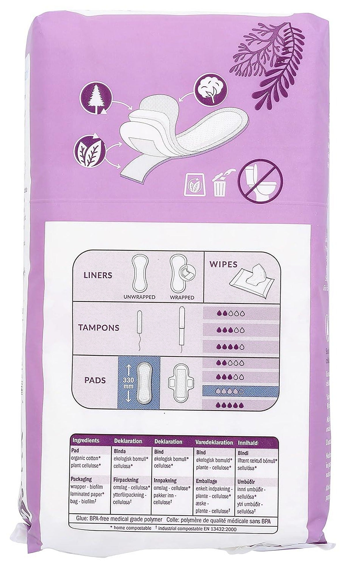Natracare Natural Maxi Pads Night-time x 10 - 3 Pack - image 6