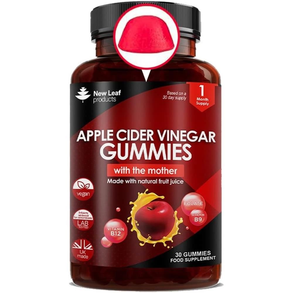 New Leaf Products Apple Cider Vinegar 30 Gummies