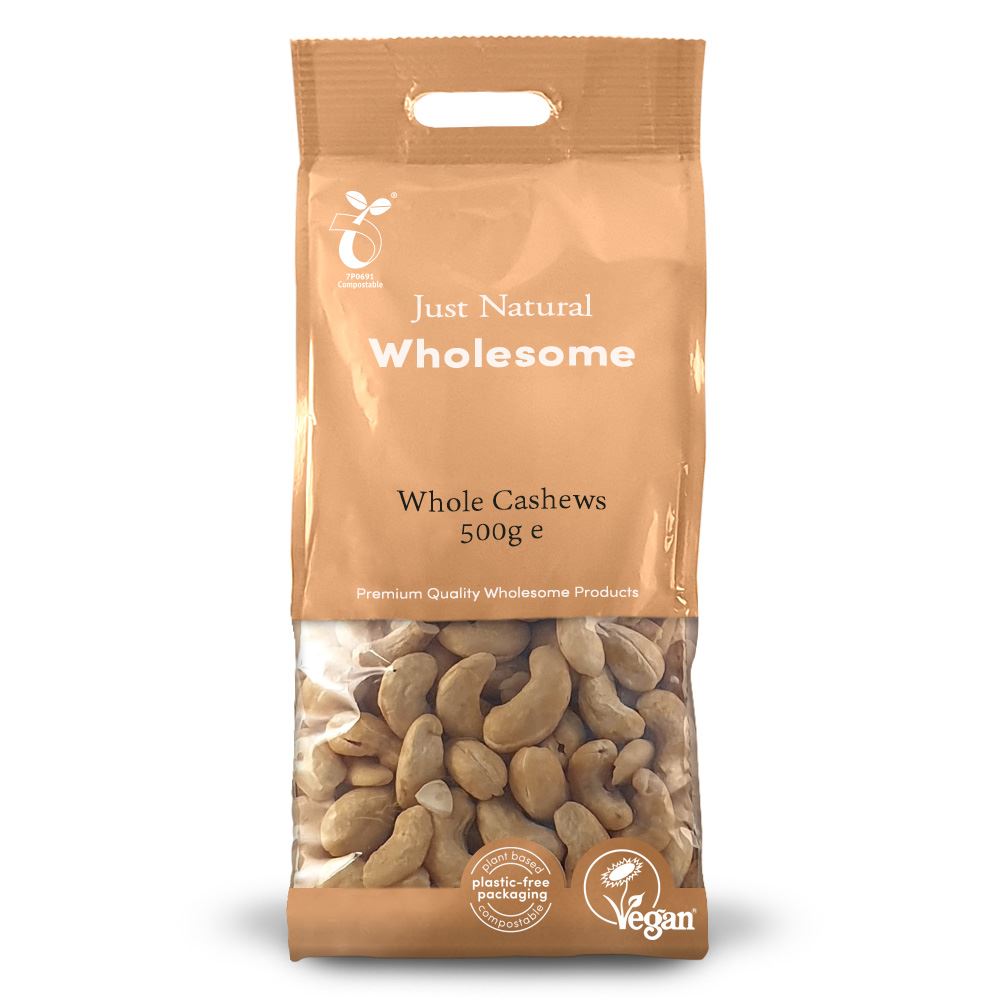 Just Natural Wholesome Whole Cashews 500g