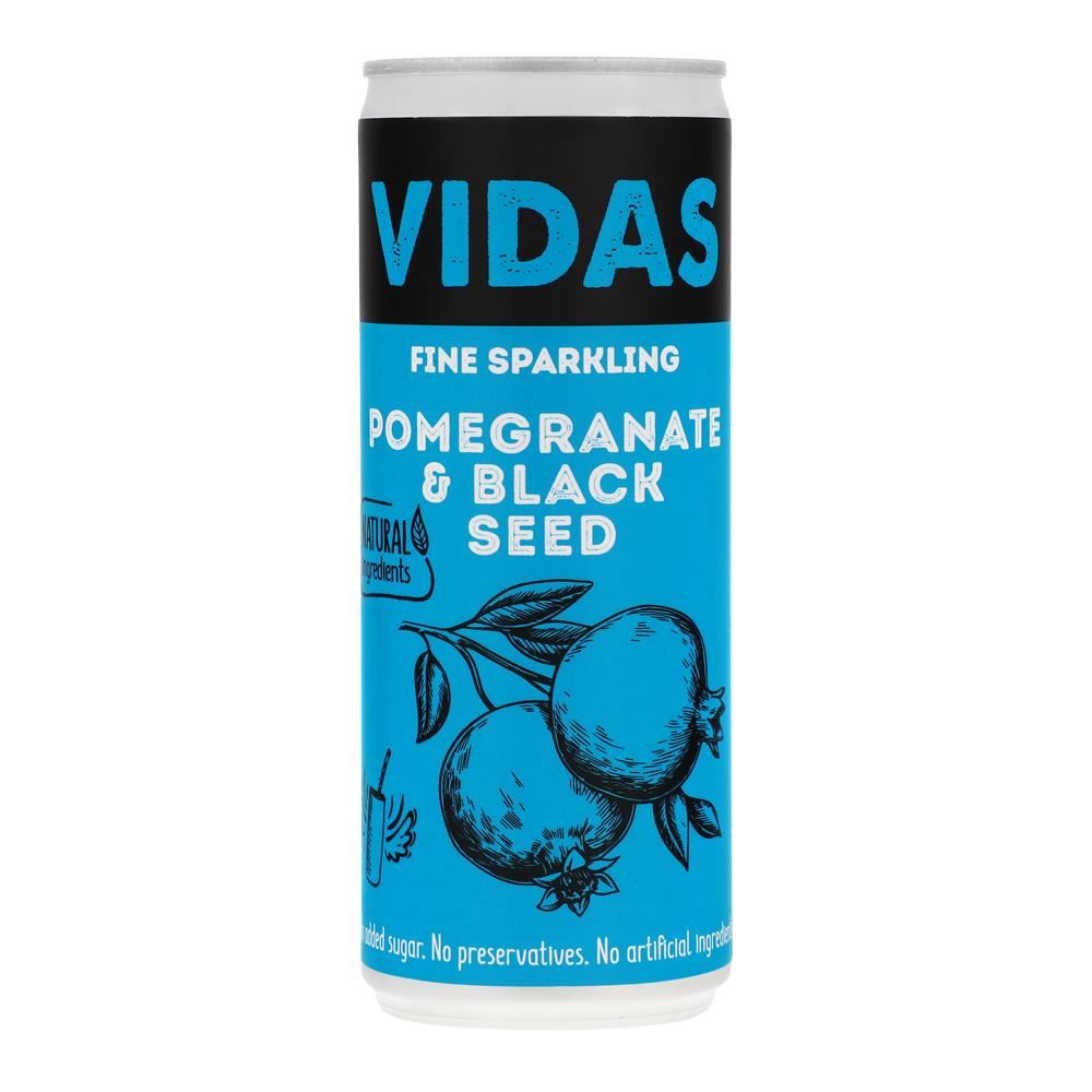 Vidas Pomegranate and Black Seed Fine Sparkling Drink 250ml