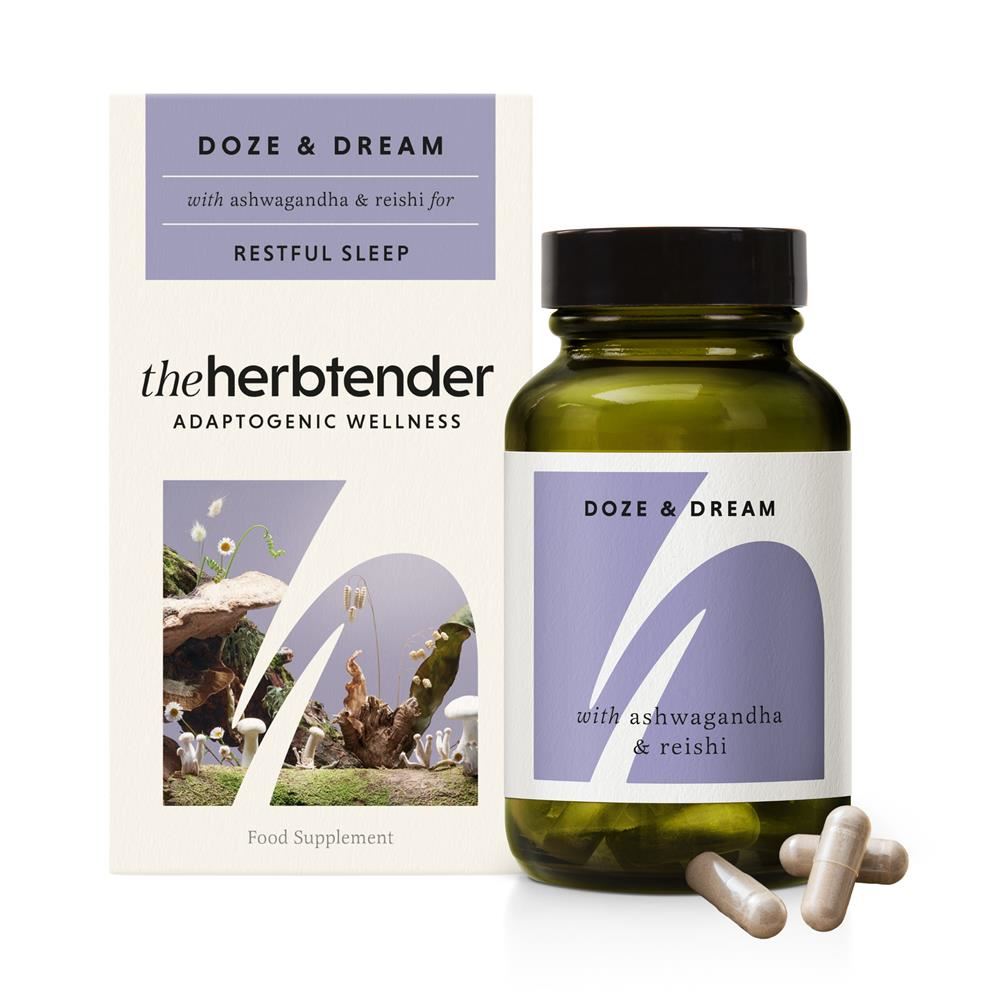 The Herbtender Doze & Dream with Ashwagandha & Reishi 60 Capsules