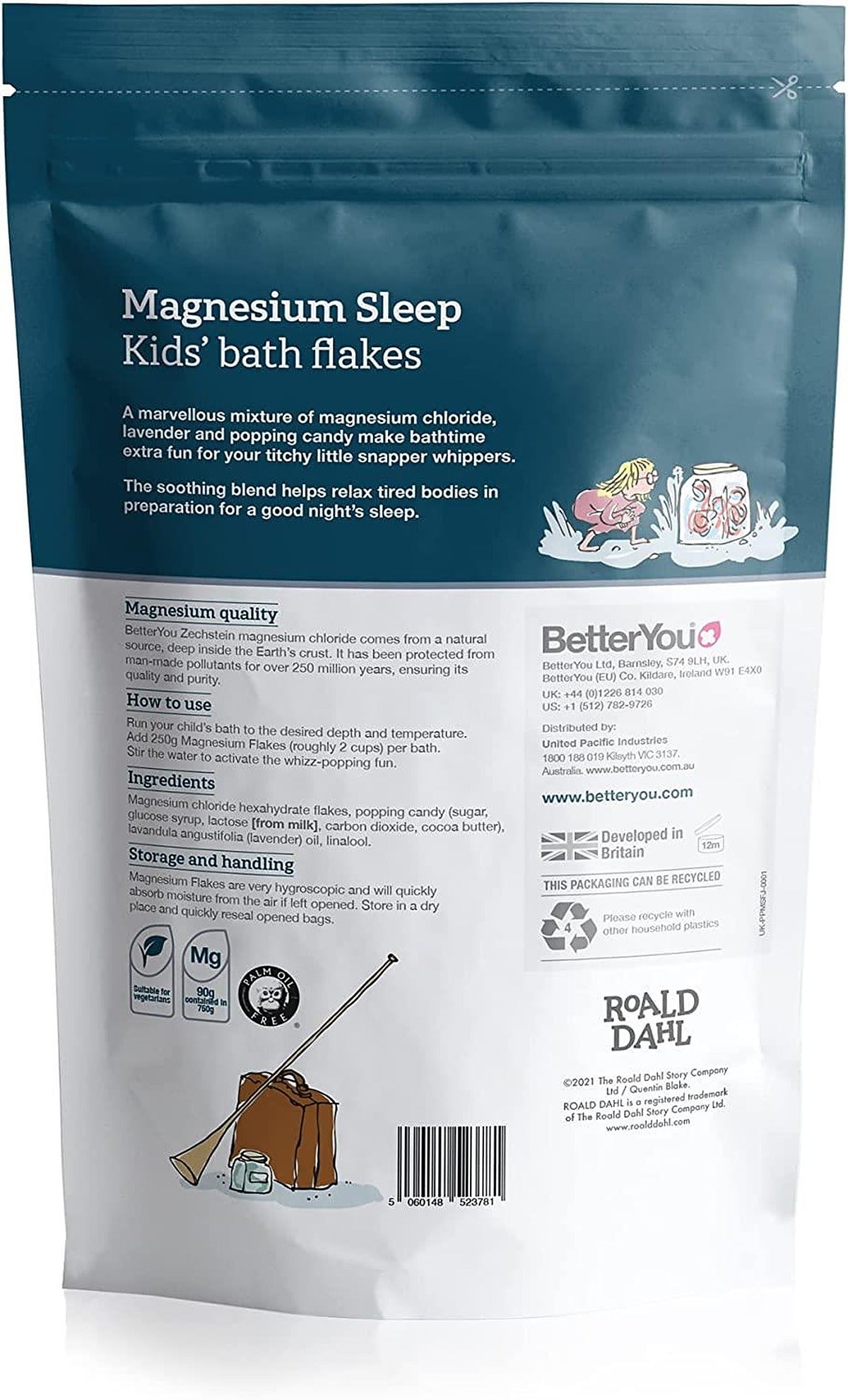 BetterYou Magnesium Sleep Flakes Kids - 750g - image 2