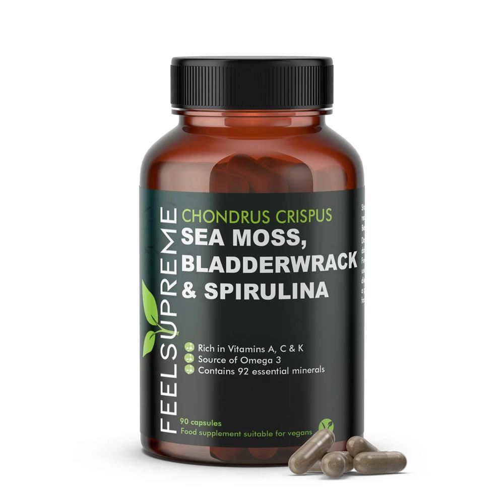 Feel Supreme Seamoss with Bladderwrack and Spirulina 90 Capsules