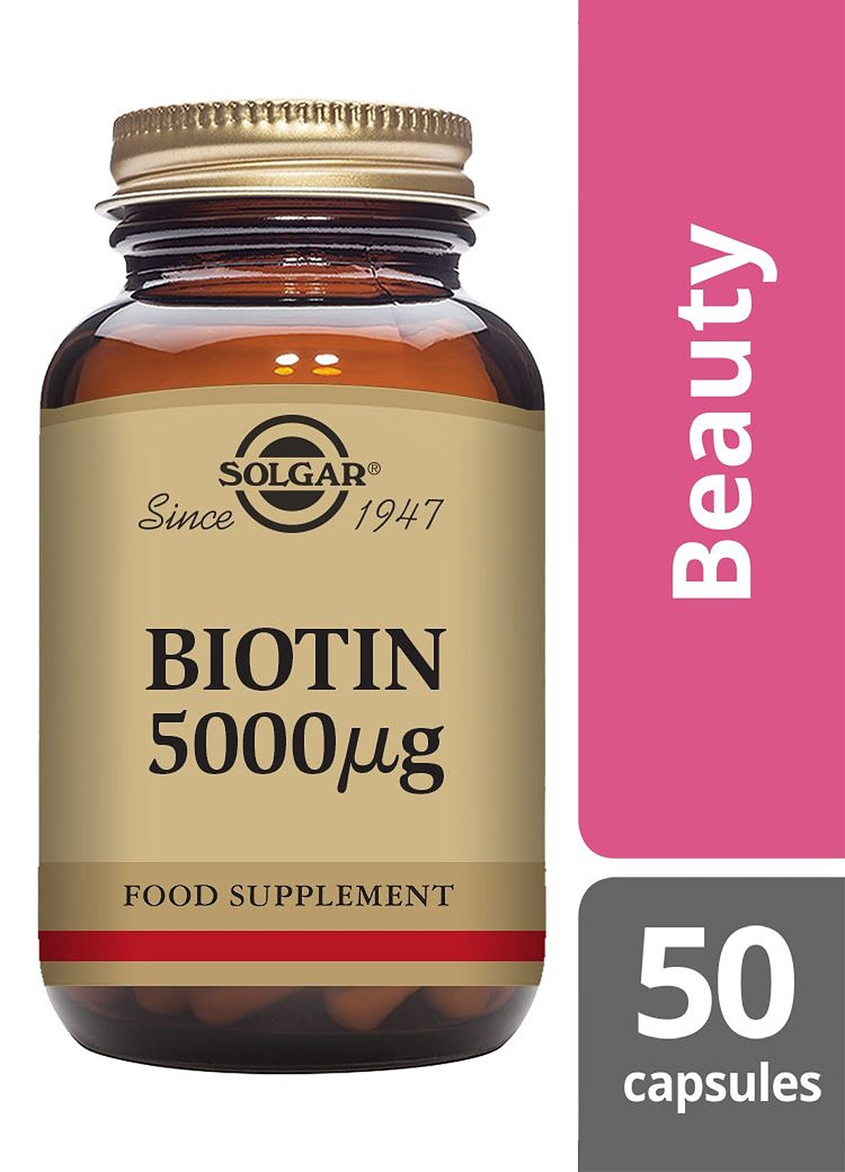 Solgar Biotin 5000 µg - 50 Vegicaps - image 2