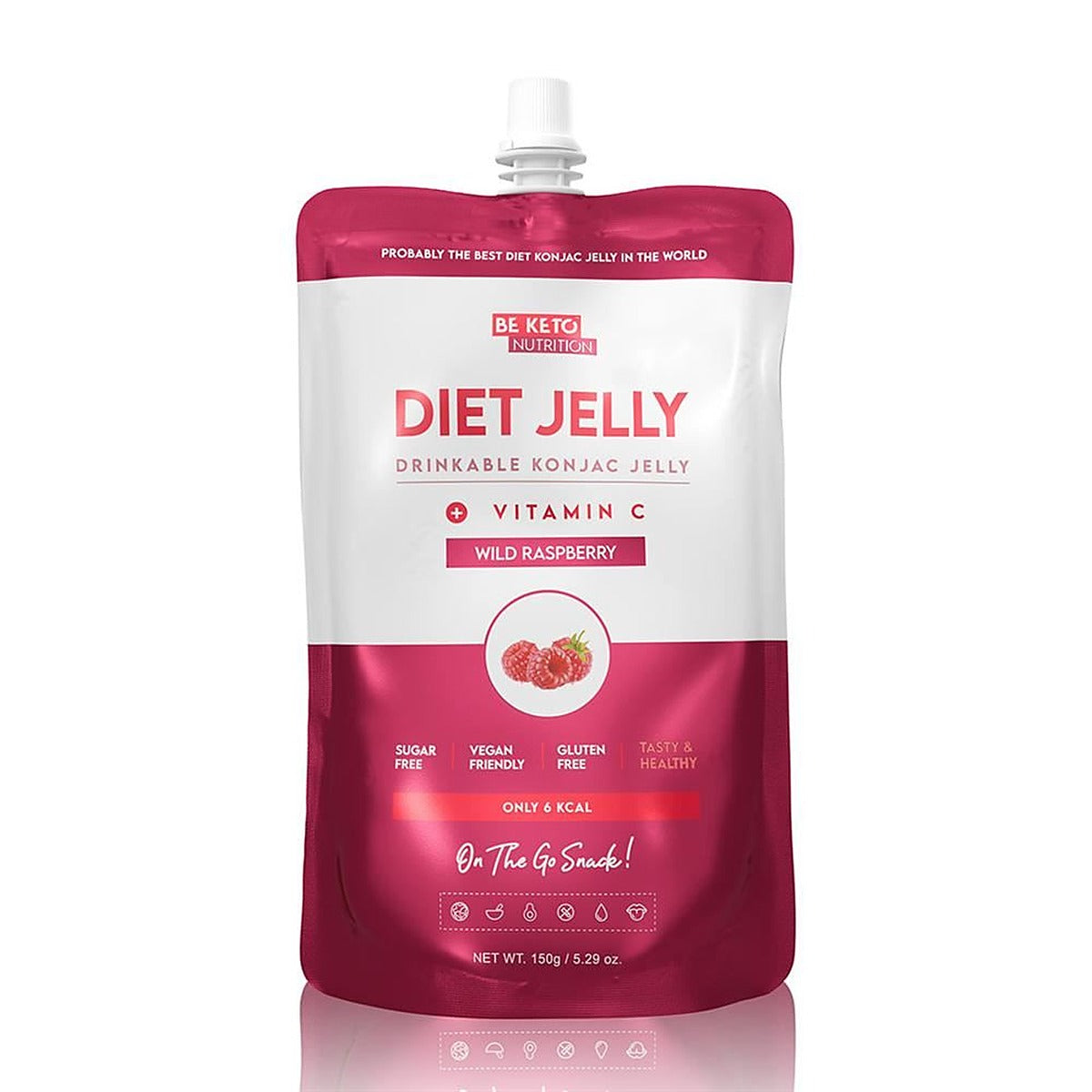 BeKeto Diet Jelly Konjac Fresh Strawberry 150g