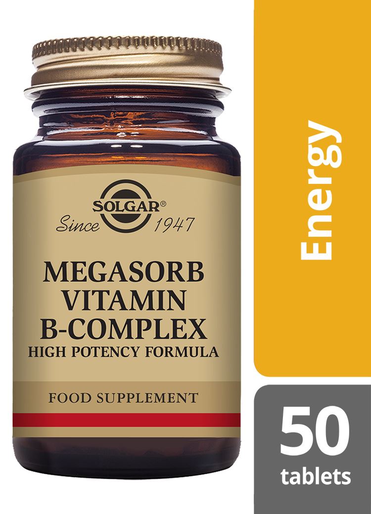 Solgar Megasorb Vitamin B-Complex High Potency - 50 Tablets