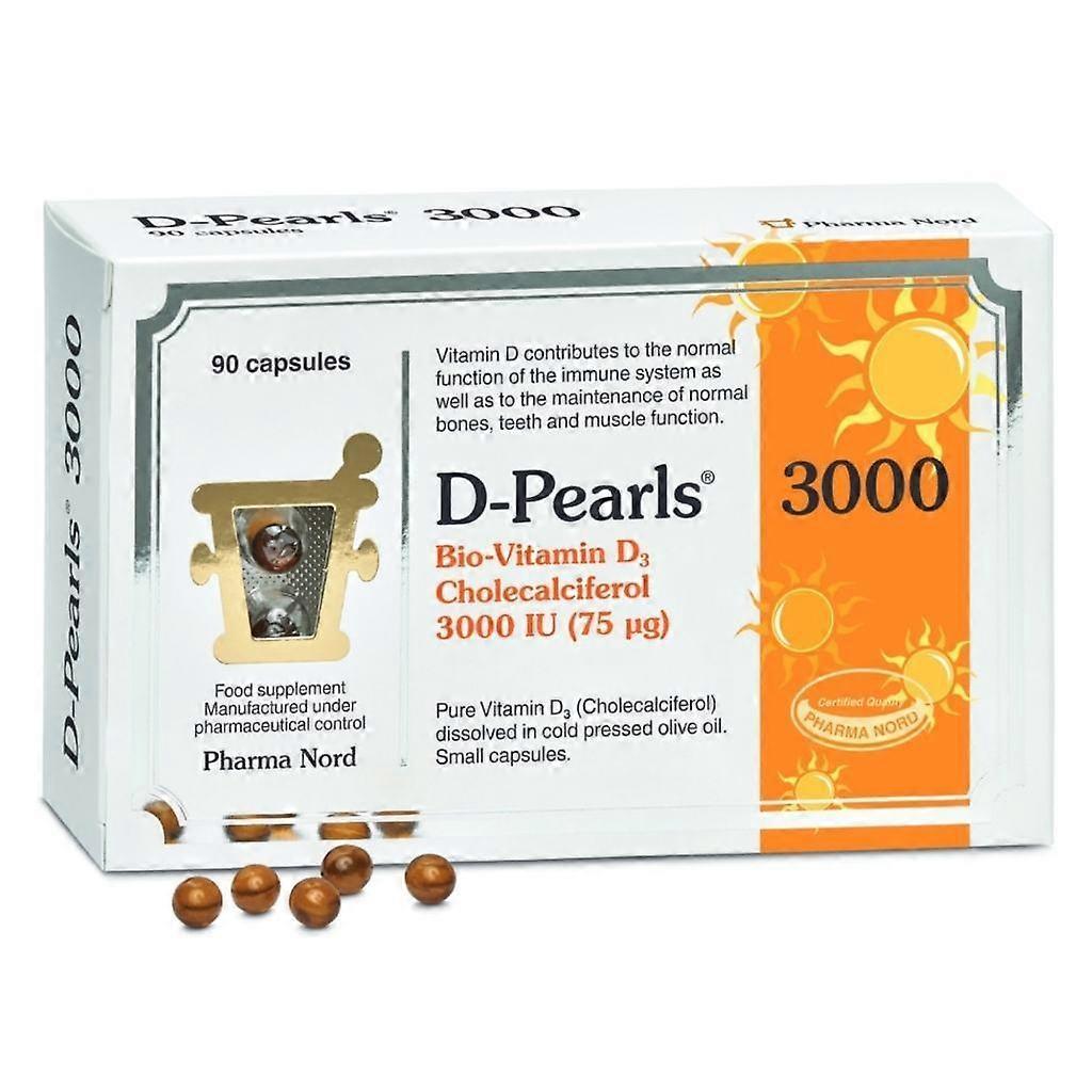 Pharma Nord D-Pearls Bio-Vitamin D3 3000IU (75mcg) - 90 Capsules