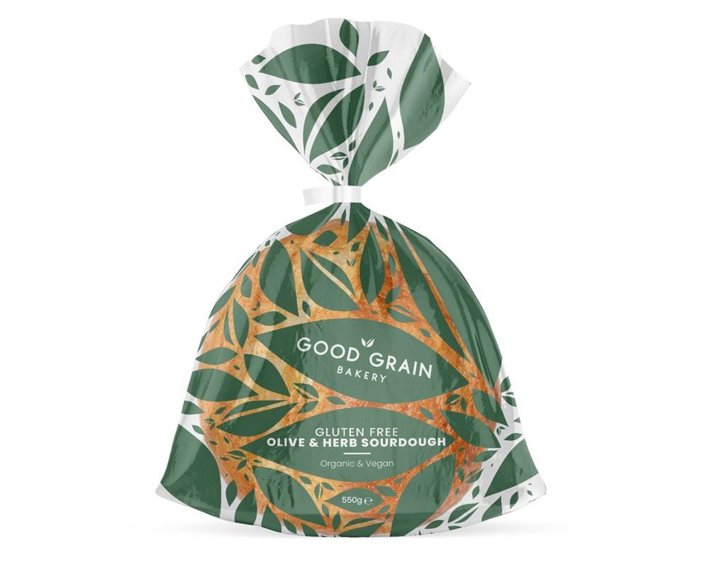 Good Grain Bakery Organic Gluten Free Olive & Herb Sourdough 550g