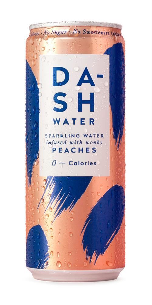 Dash Water Sparkling infused with Peach 330ml - 6 Pack