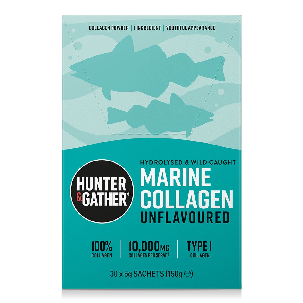Hunter and Gather Marine Collagen Sachets - helps boost collagen 30 x 5g Sachets