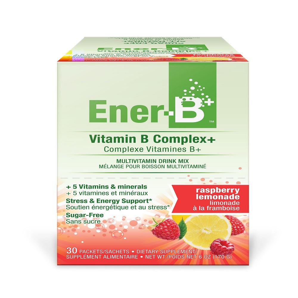 Ener-C Ener-B Vitamin B Complex+ Raspberry Lemonade 30 Sachets