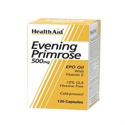 HealthAid Evening Primrose Oil 500mg + Vitamin E 120 Capsules