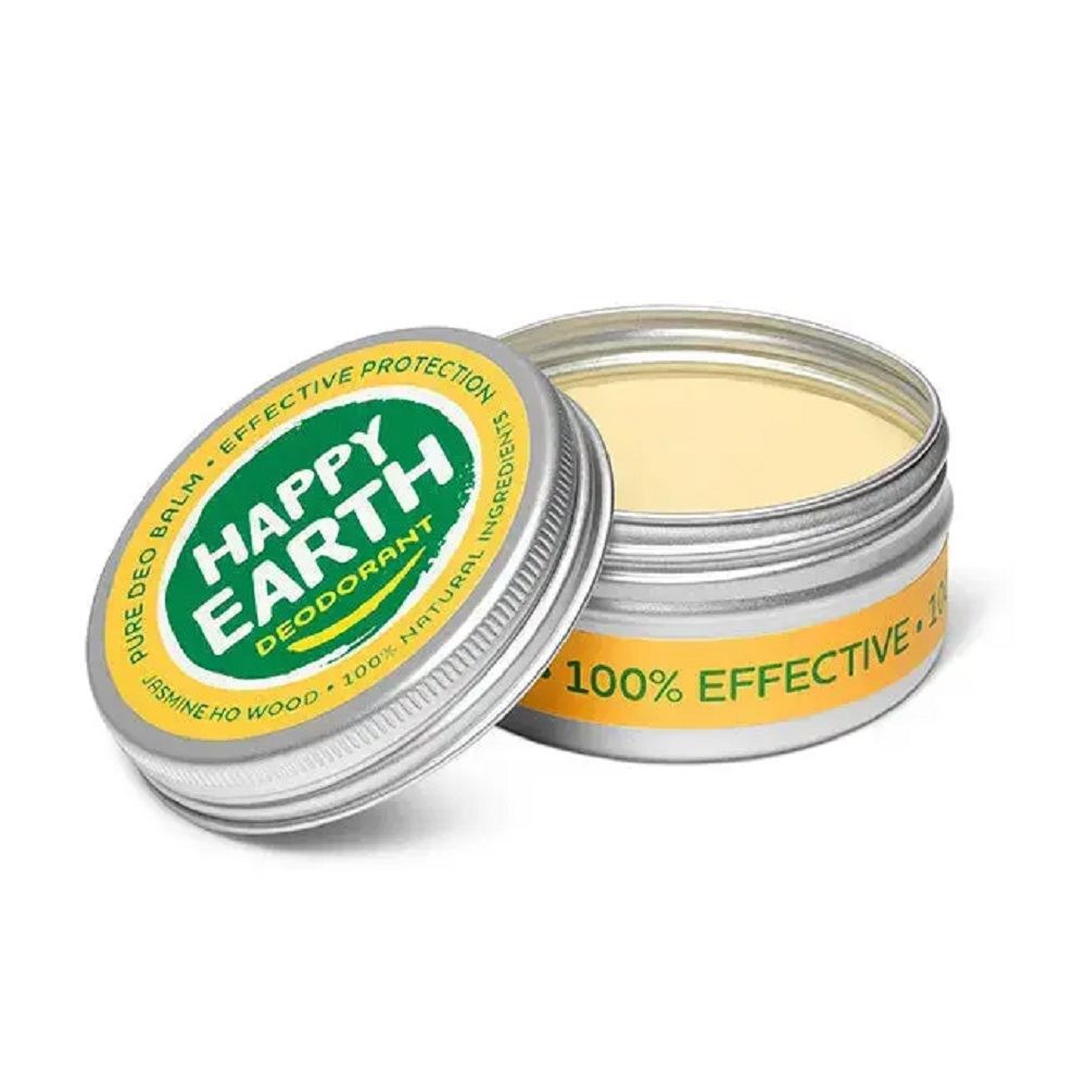 Happy Earth Natural Deodorant Balm Jasmine Ho Wood 45gr - 2 Pack