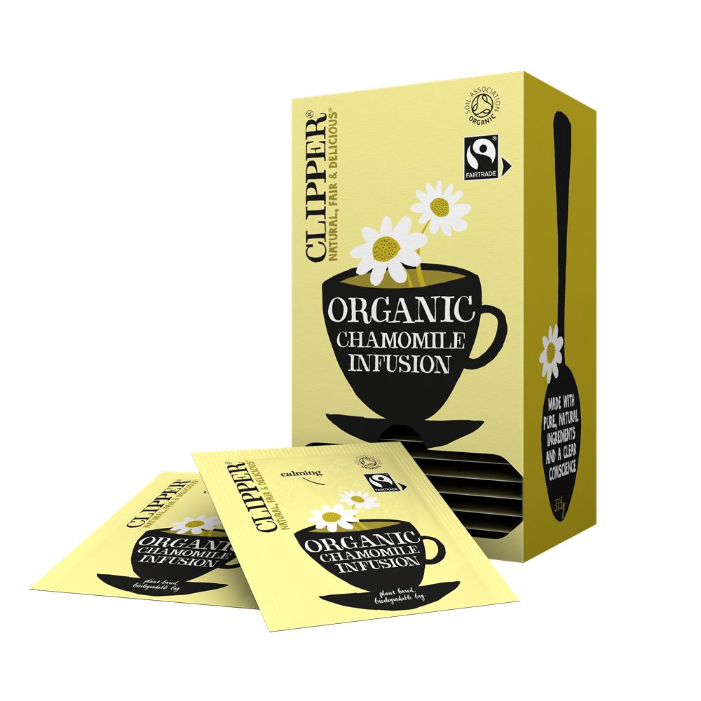 Clipper Fairtrade Organic Chamomile Infusion 25 Envelopes