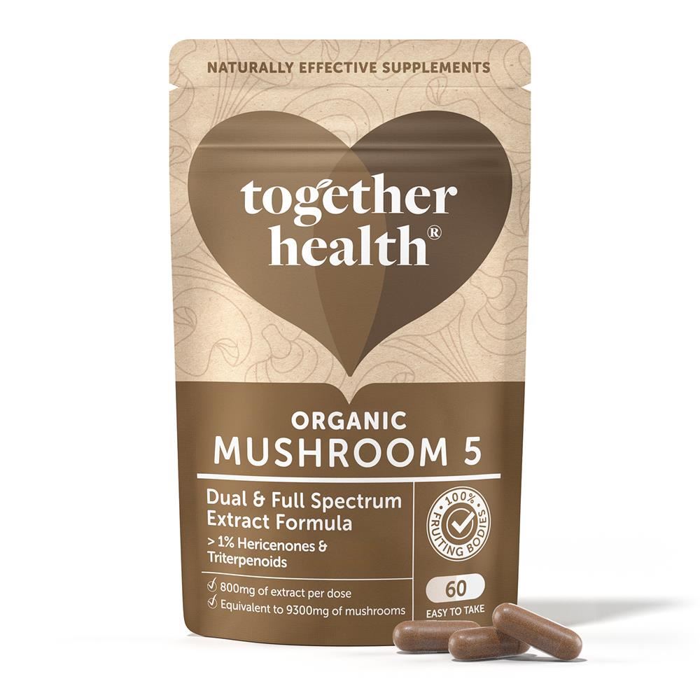 Together Health Organic Mushroom 5 Complex 60 Capsules
