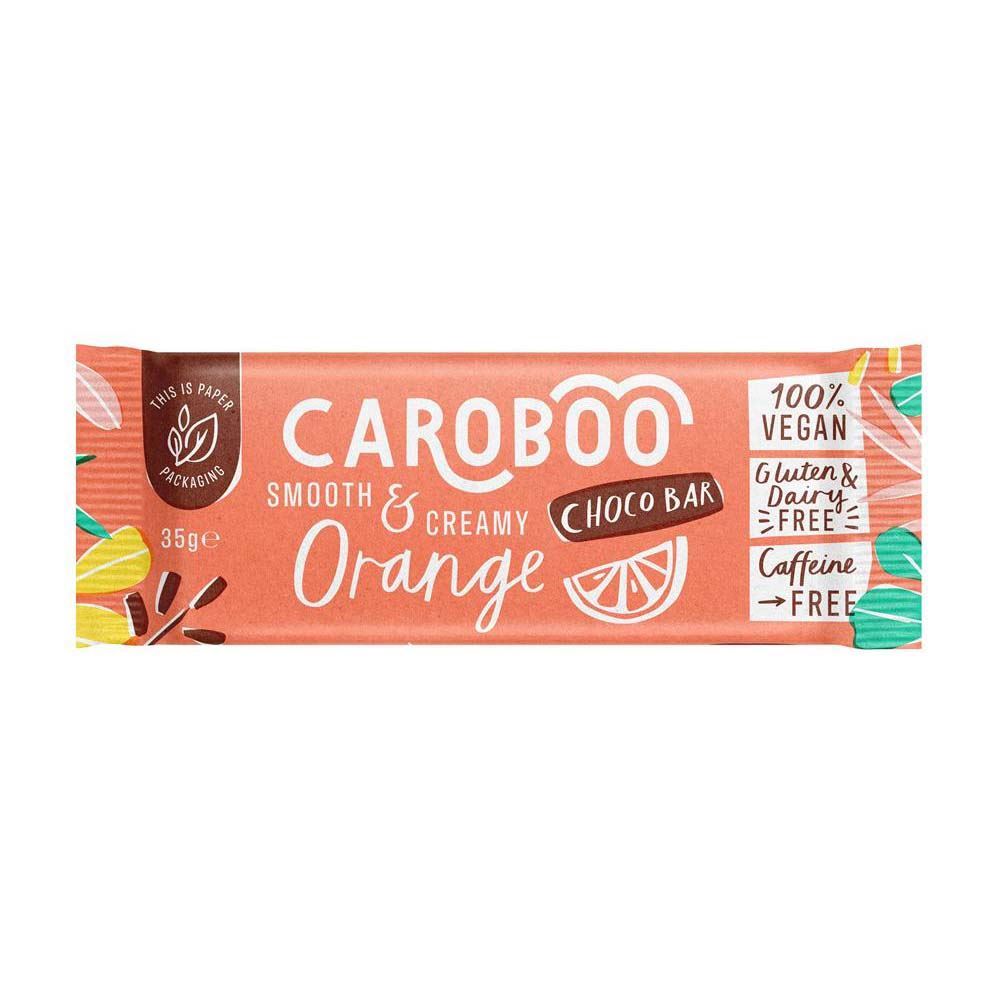 Caroboo Smooth & Creamy Orange Carob Bar 35g - 20 Pack