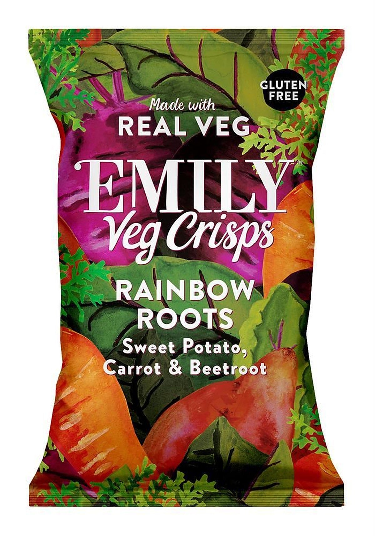 Emily Rainbow Roots Veg Crisps 100g - 8 Pack