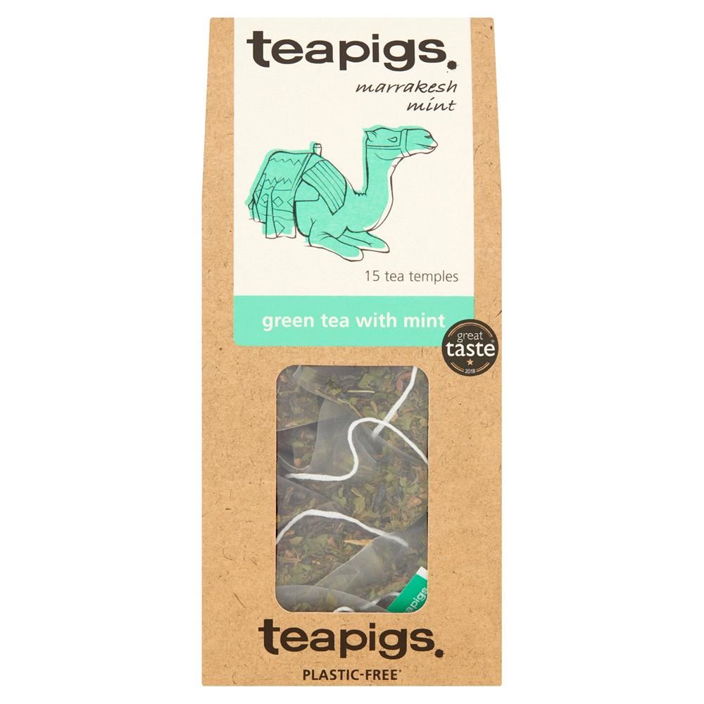 Teapigs green tea with mint 15 tea temples