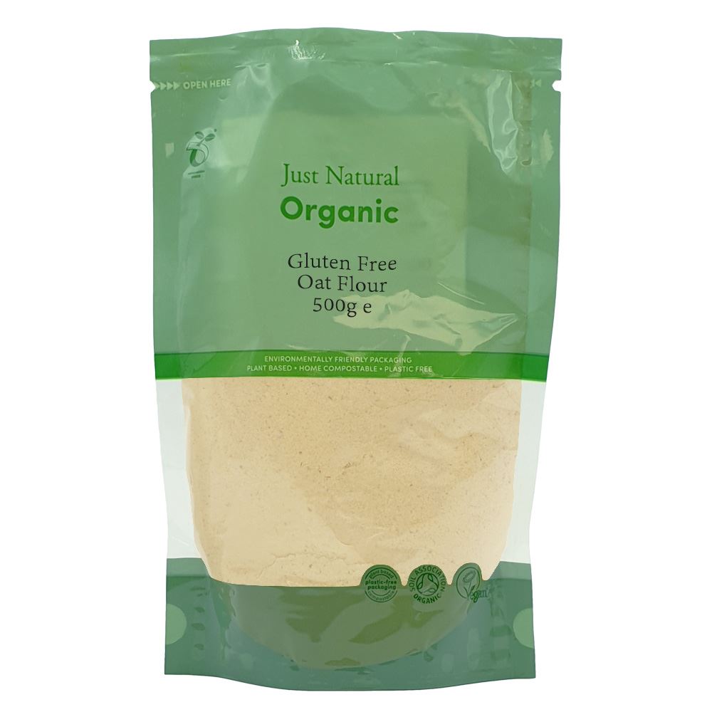 Just Natural Gluten Free Organic Gluten Free Oat Flour 500g