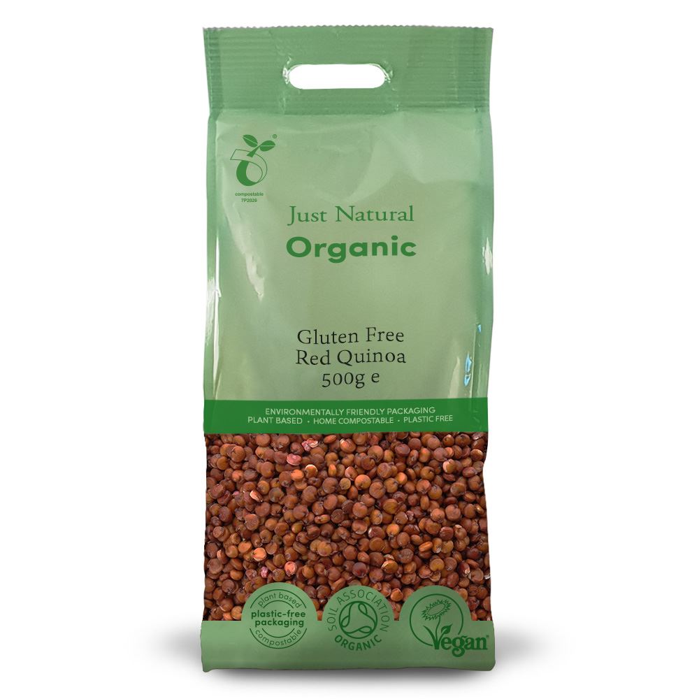 Just Natural Gluten Free Organic Gluten Free Red Quinoa 500g