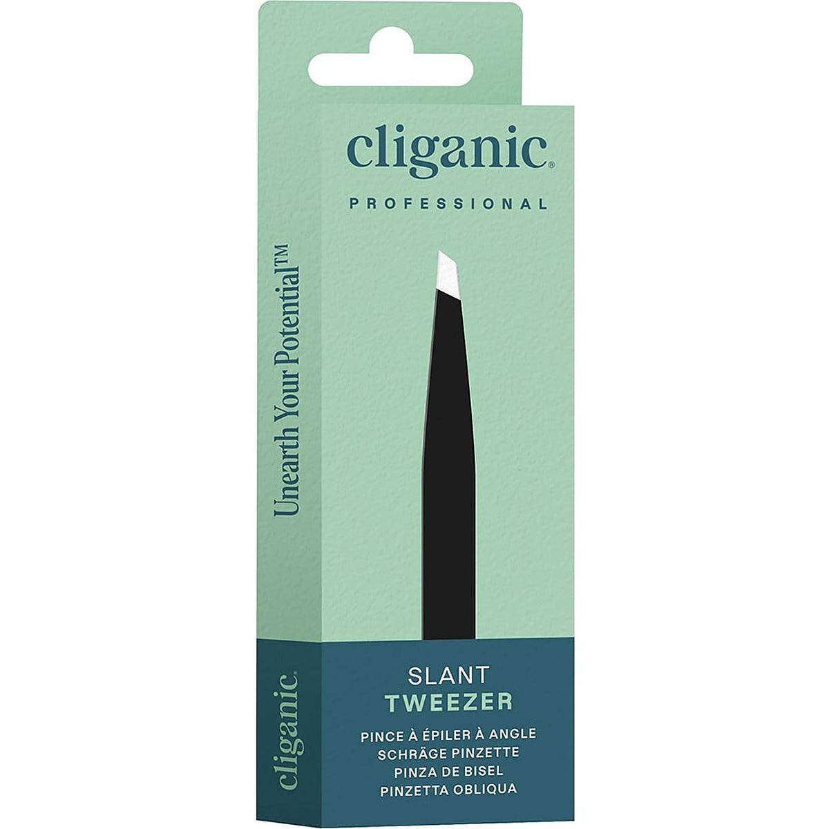 Cliganic Slant Tweezers 20 Black UK