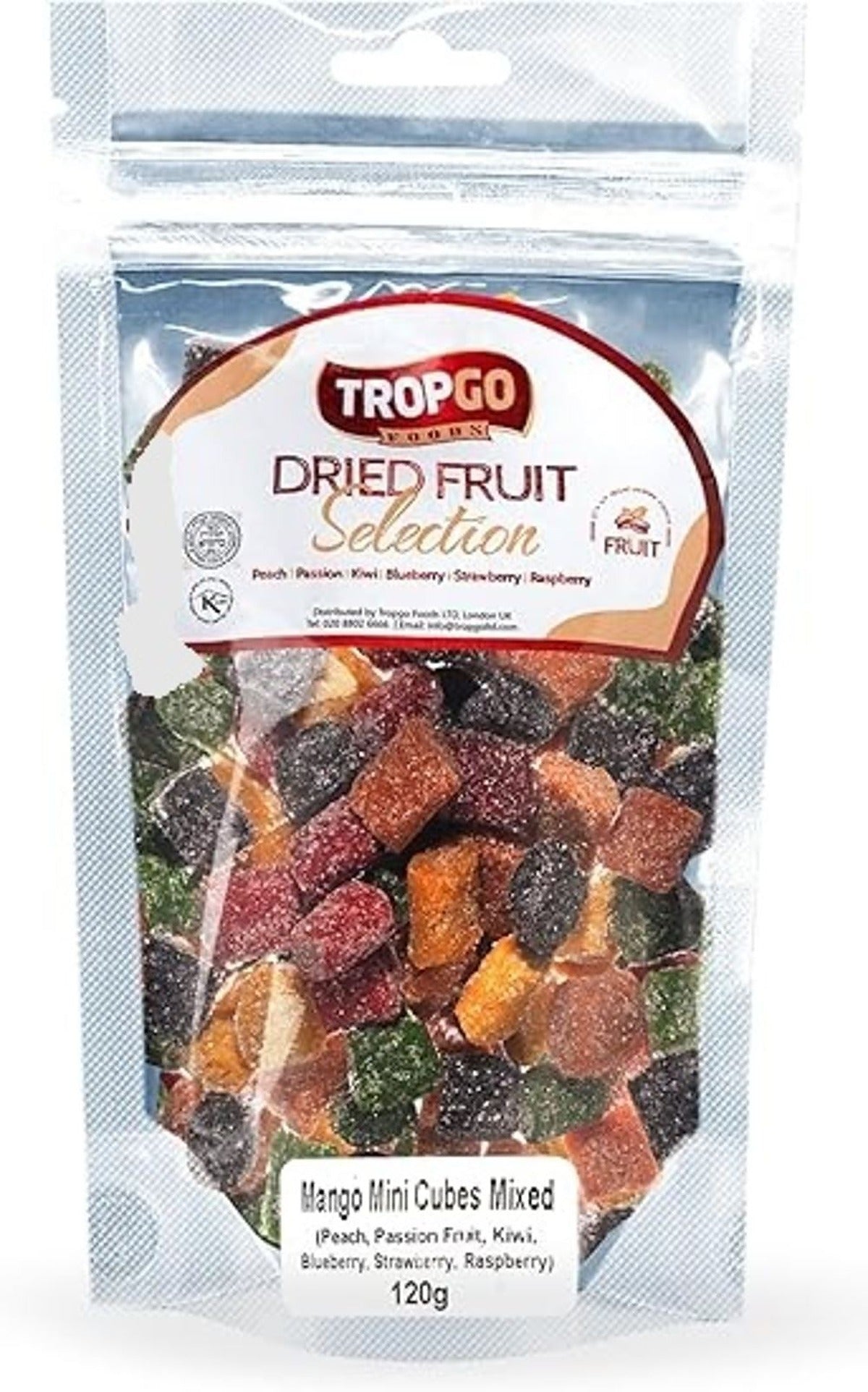 Tropgo Foods Tropgo Mango Dried Fruit Mix Mini Cubes 120g