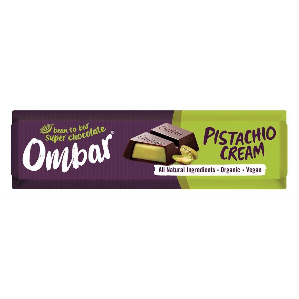 Ombar Pistachio Cream Chocolate Bar 42g - 15 Pack