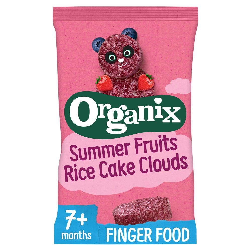 Organix Organic Summer Fruits Rice Cake Clouds 40g