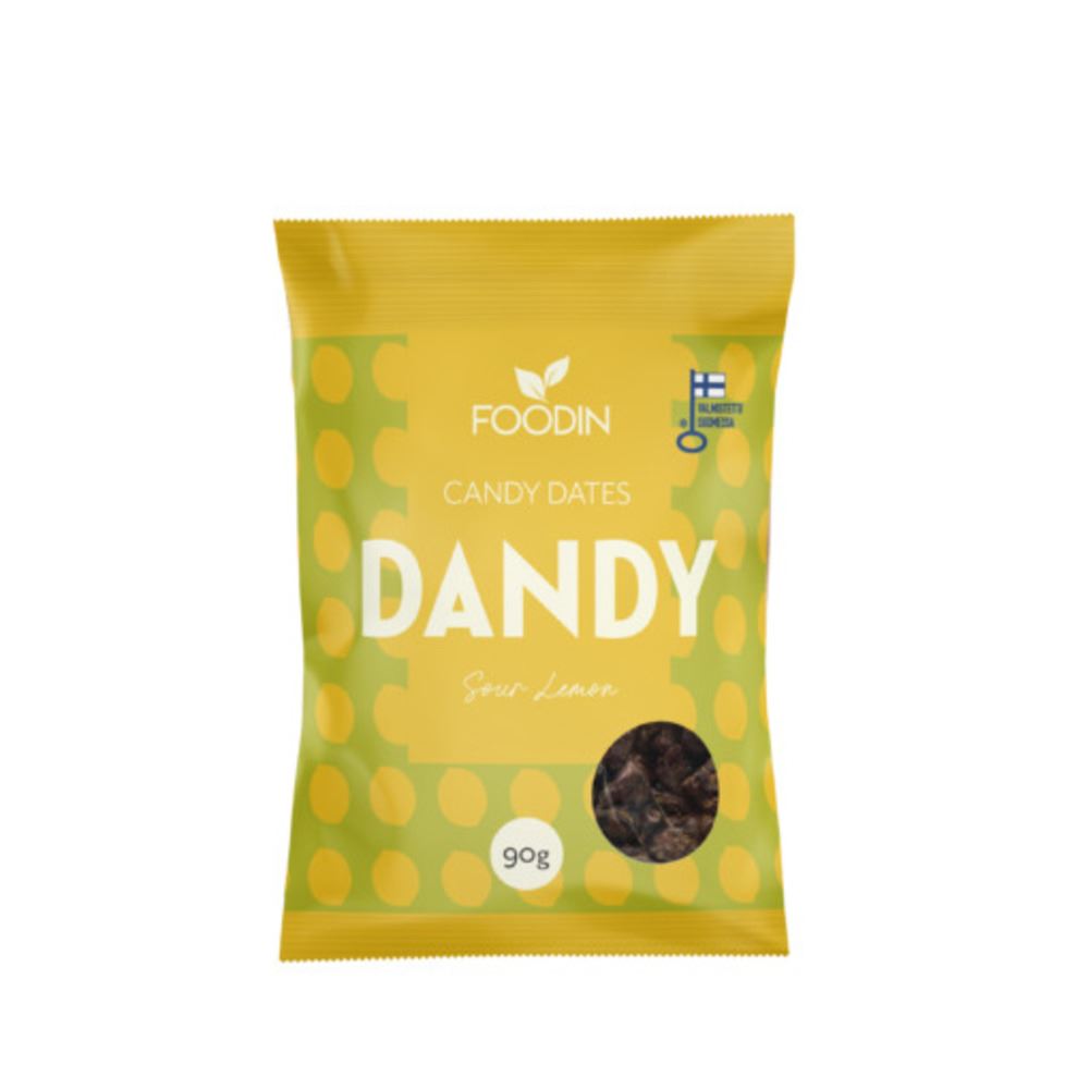 Foodin Dandy Candy Dates Sour Lemon 90g - 8 Pack