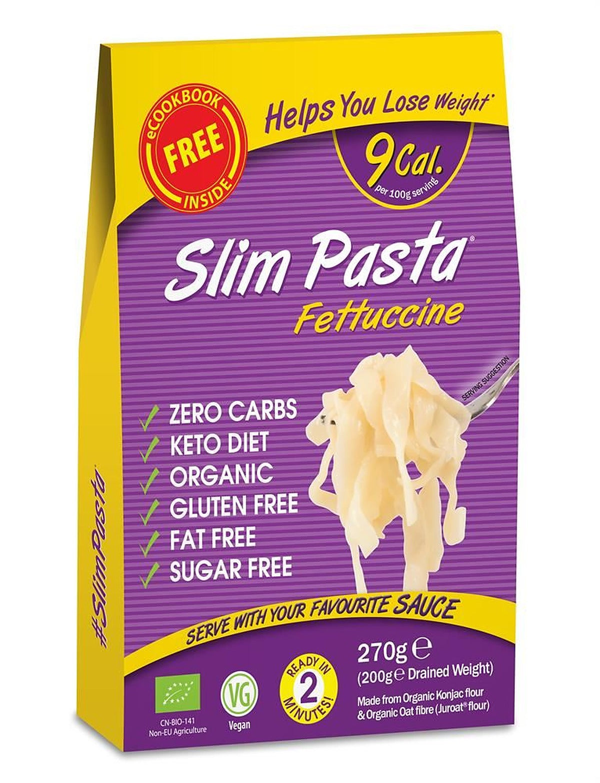Eat Water Slim Pasta Fettuccine Organic 270g