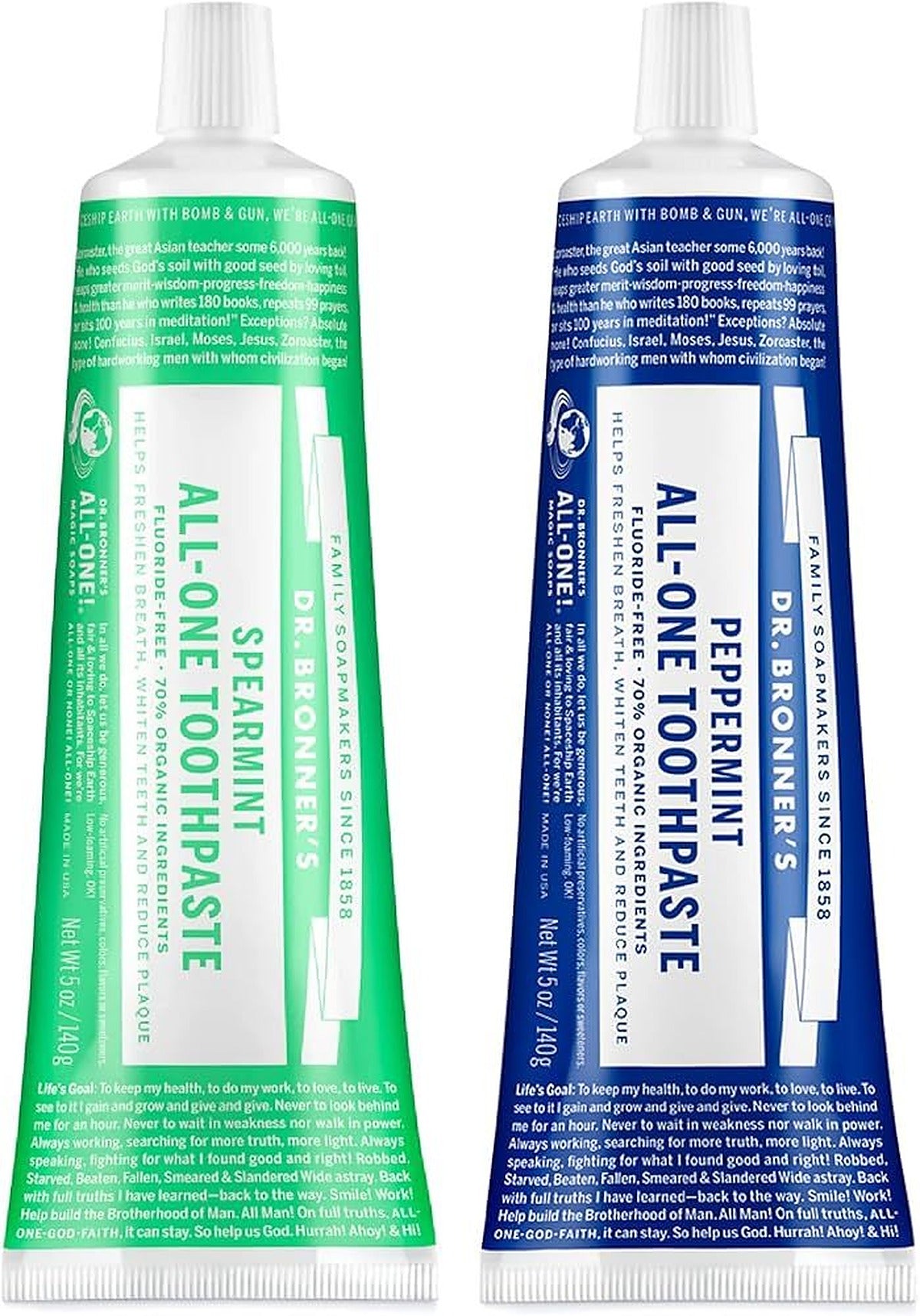 Dr Bronner's Toothpaste Fluoride Free All Flavours 105ml