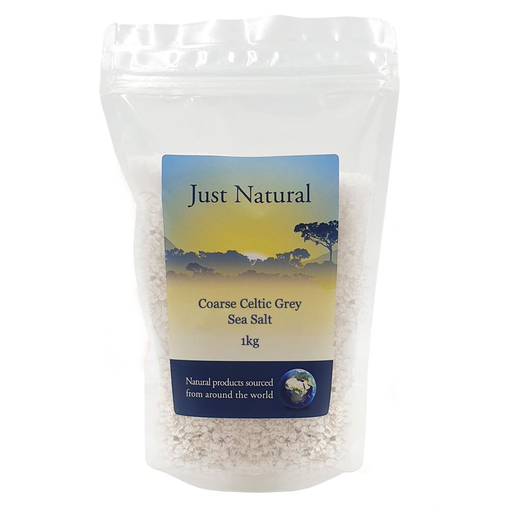 Just Natural Coarse Celtic Grey Sea Salt (Sel de Guerande) Unrefined 1kg
