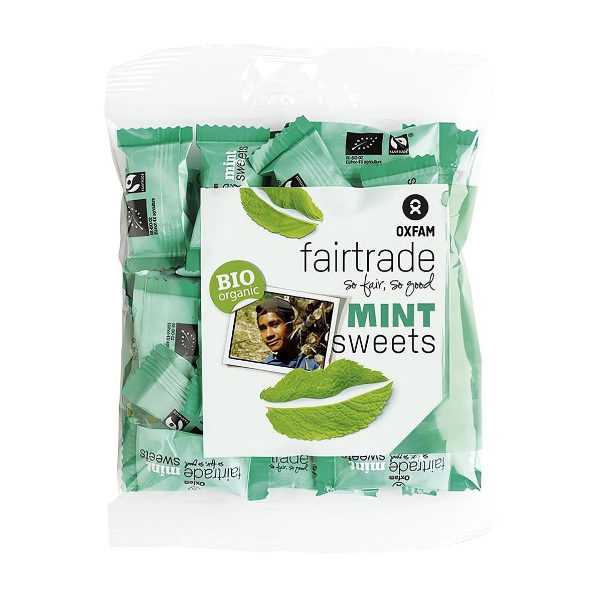 Oxfam Fair Trade ORGANIC Mint Sweets 100g - 20 Pack